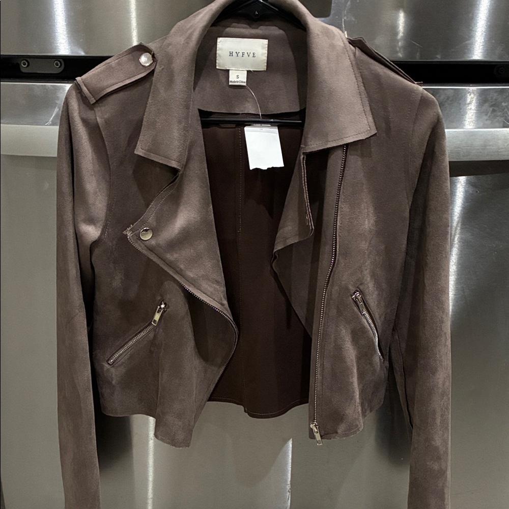 HYFVE Dark Brown Leather Jacket